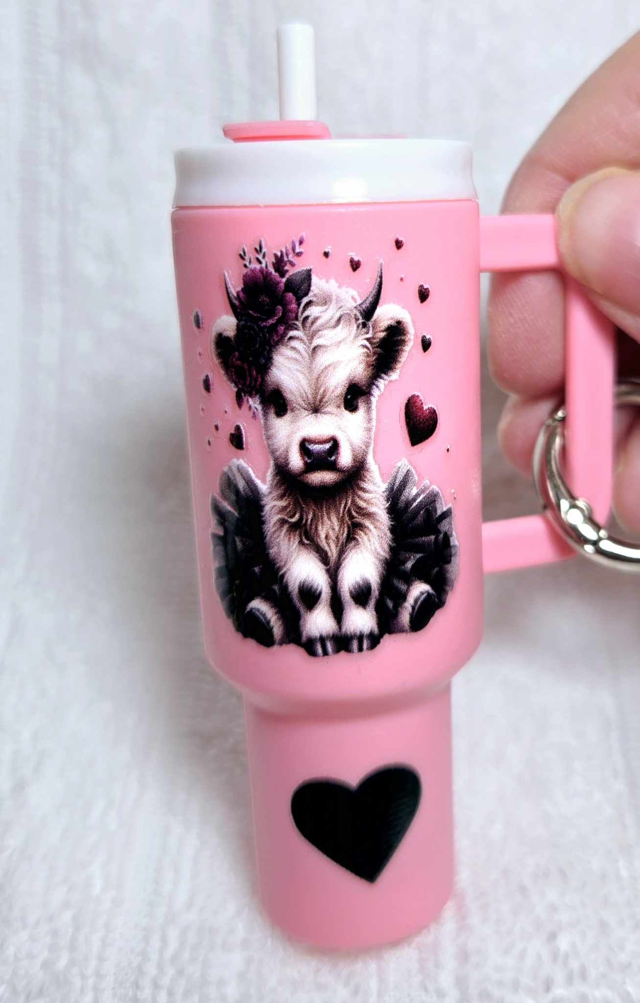 Highland Heart Mini Storage Keychain