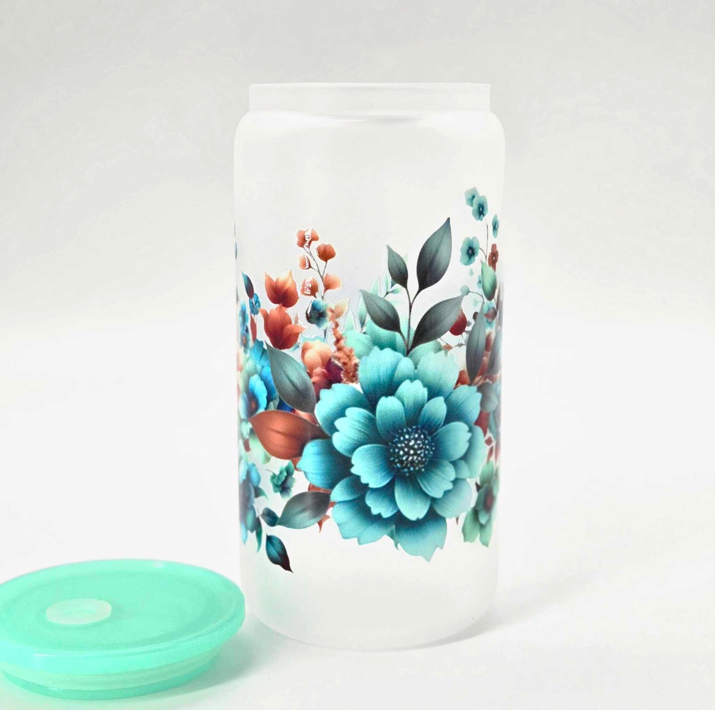 Rustic Bloom Glass Tumbler