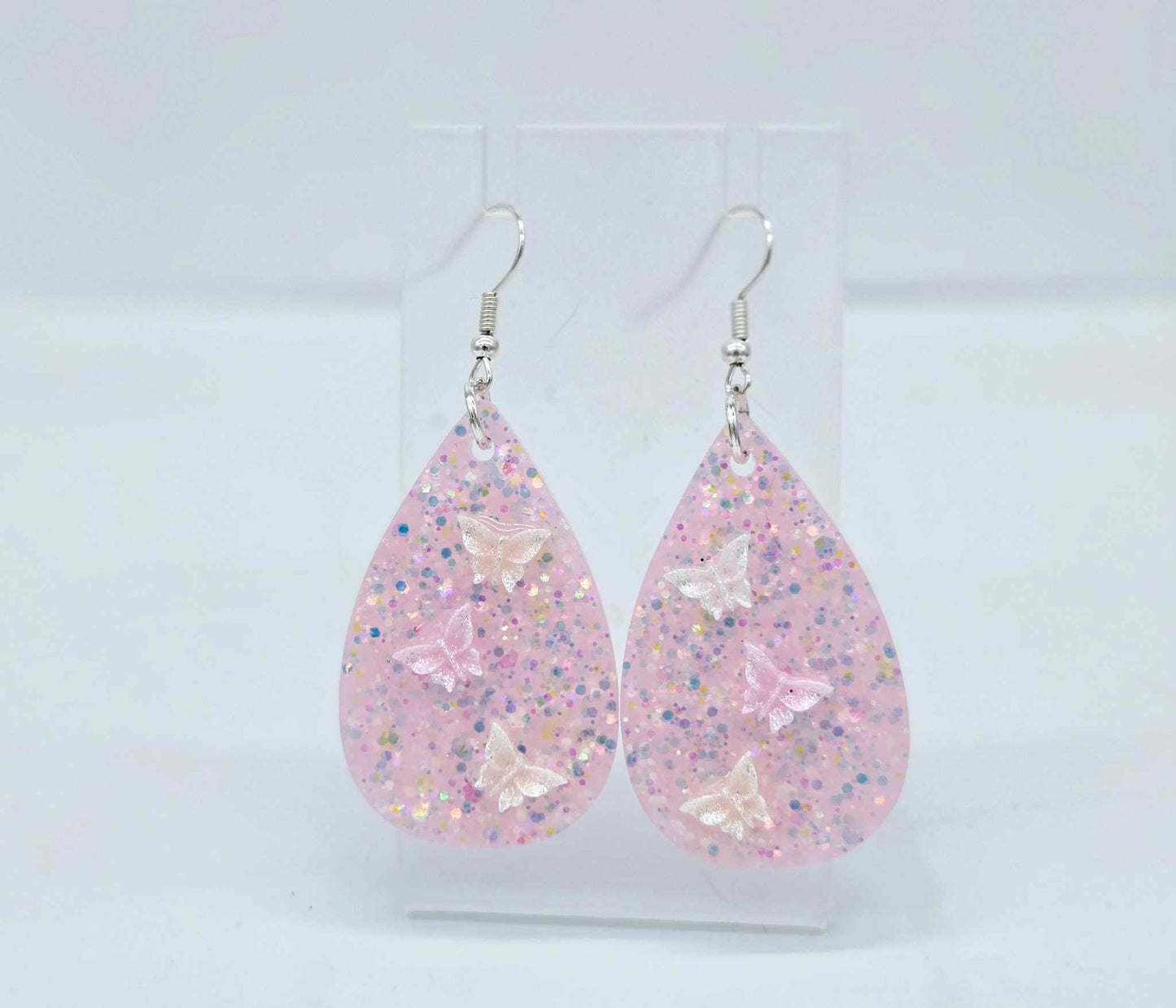 Fairy Dust Butterfly Resin Earrings