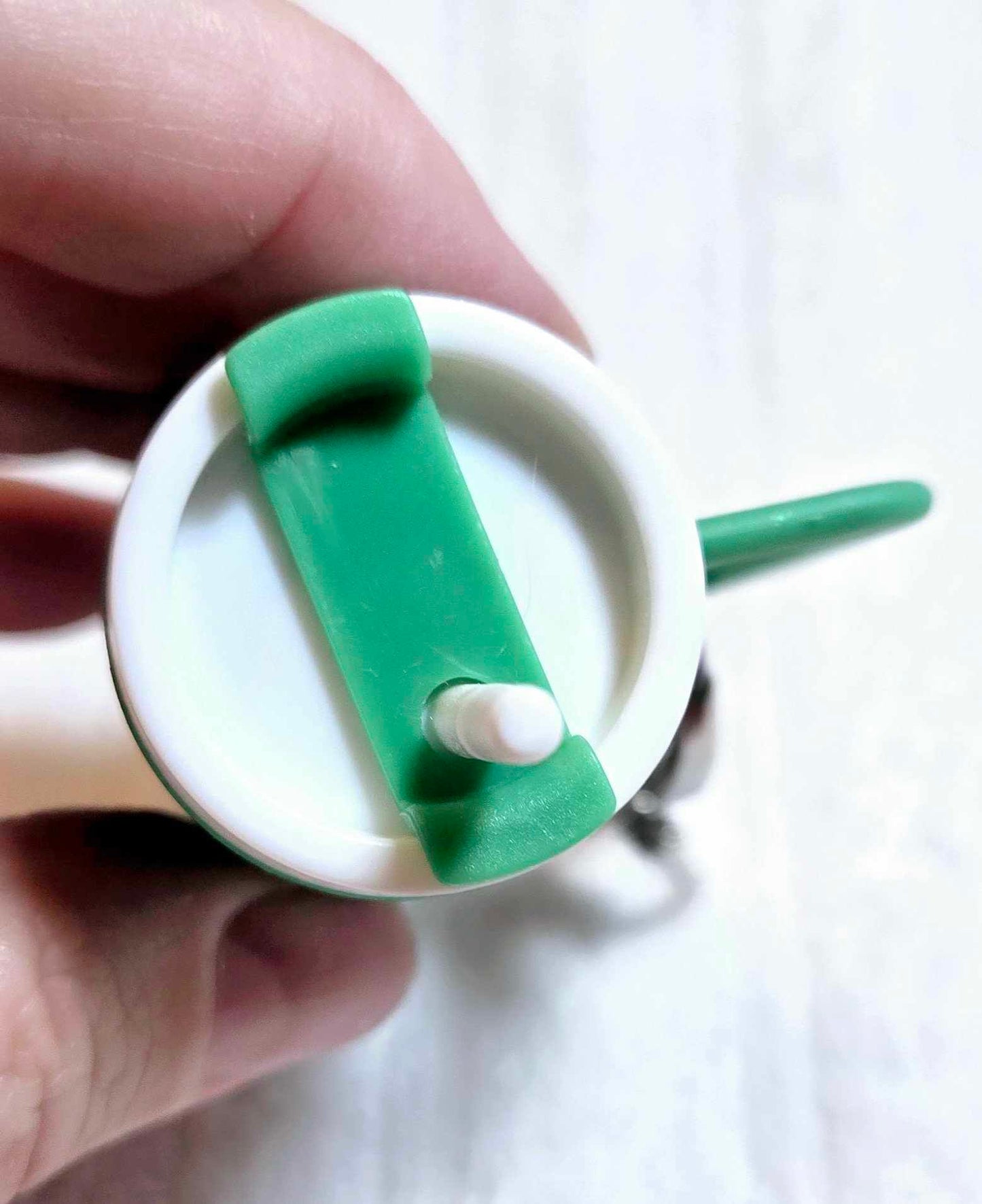 🌿 Minty Meadow Tumbler Keychain – Rose Garden Edition