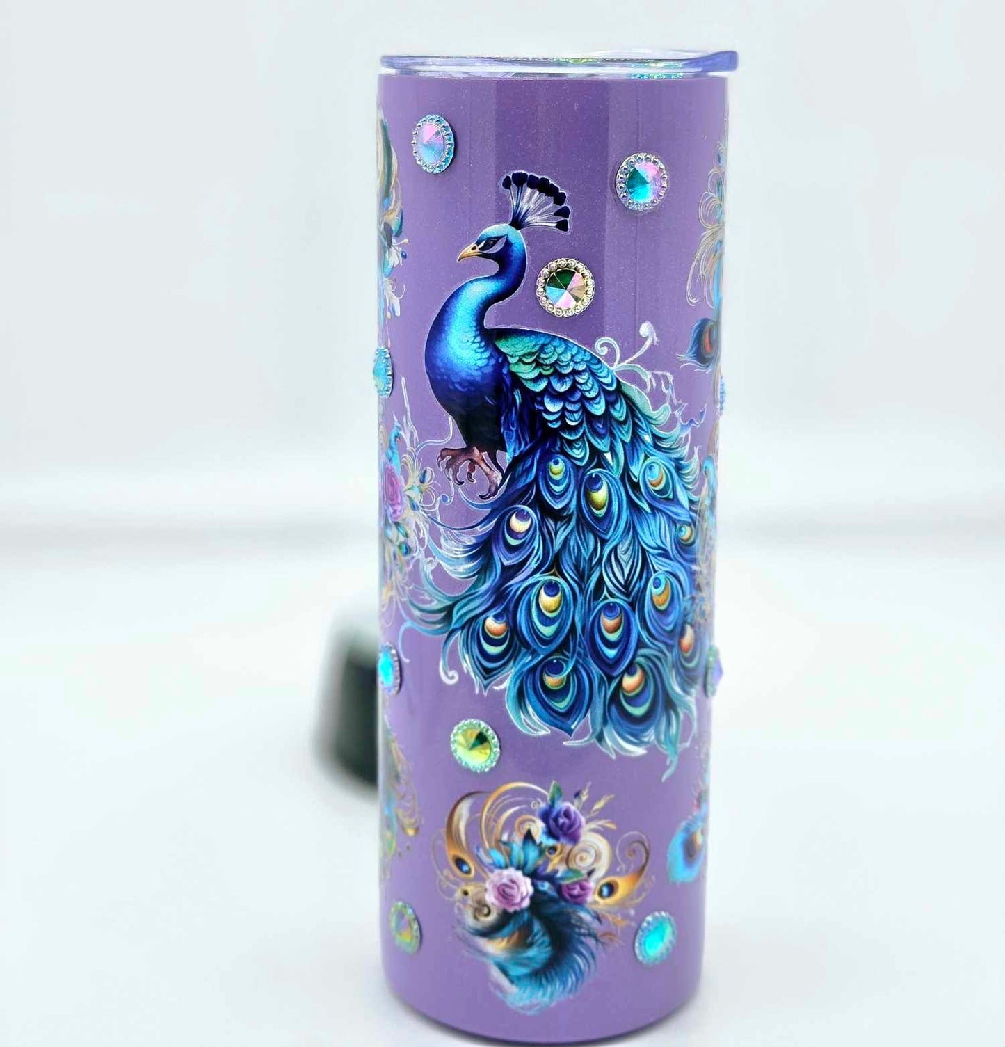 Regal Peacock Gemstone Tumbler
