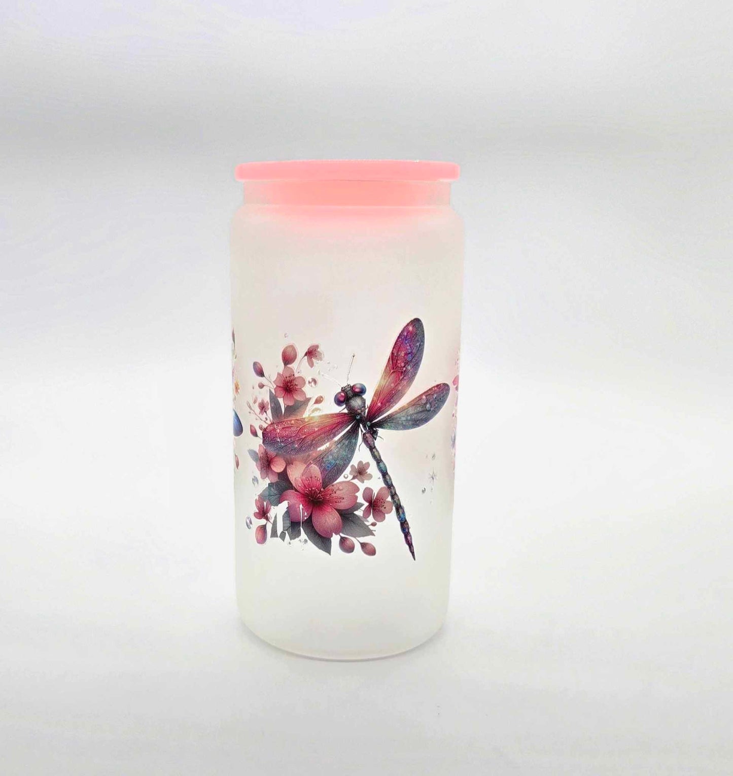 Whimsy Wings Dragonfly Glass Tumbler