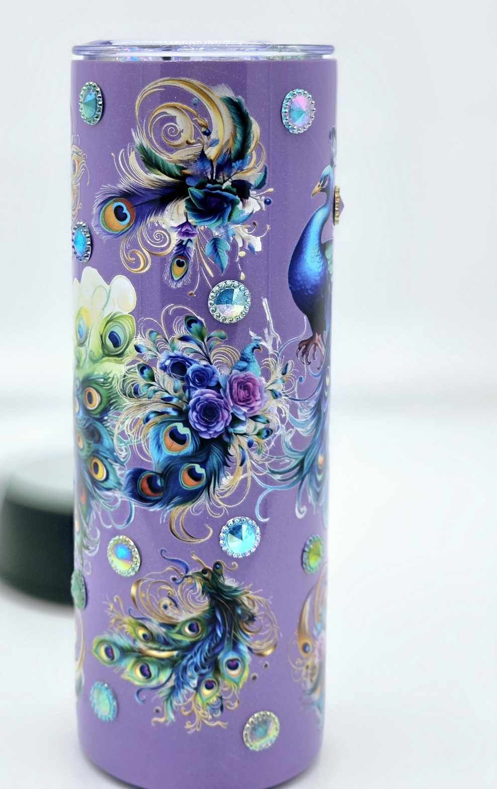 Regal Peacock Gemstone Tumbler