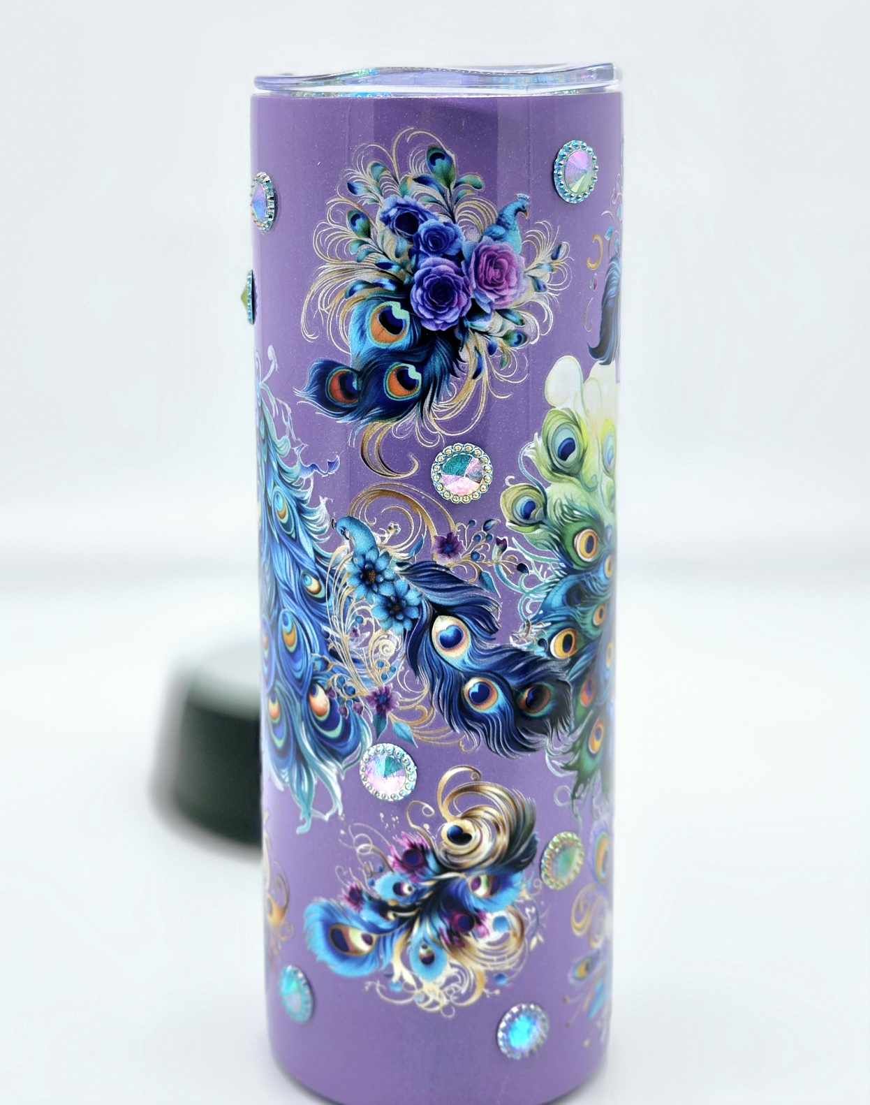 Regal Peacock Gemstone Tumbler