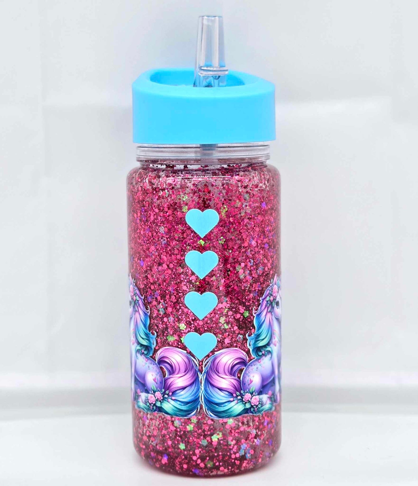 Enchanted Blossom Unicorn Snow Globe Tumbler