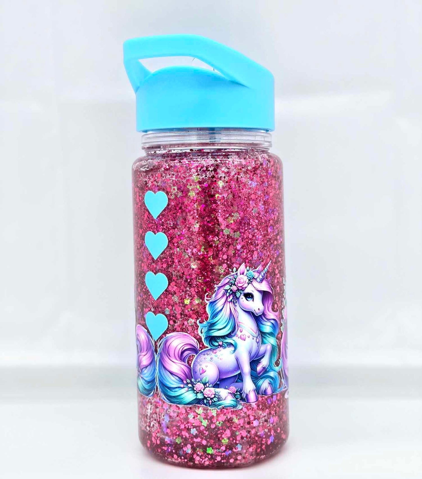 Enchanted Blossom Unicorn Snow Globe Tumbler
