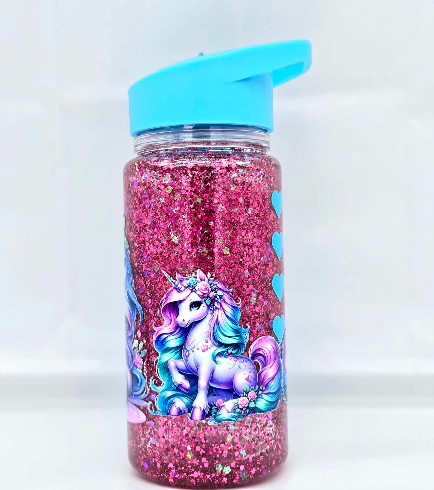 Enchanted Blossom Unicorn Snow Globe Tumbler