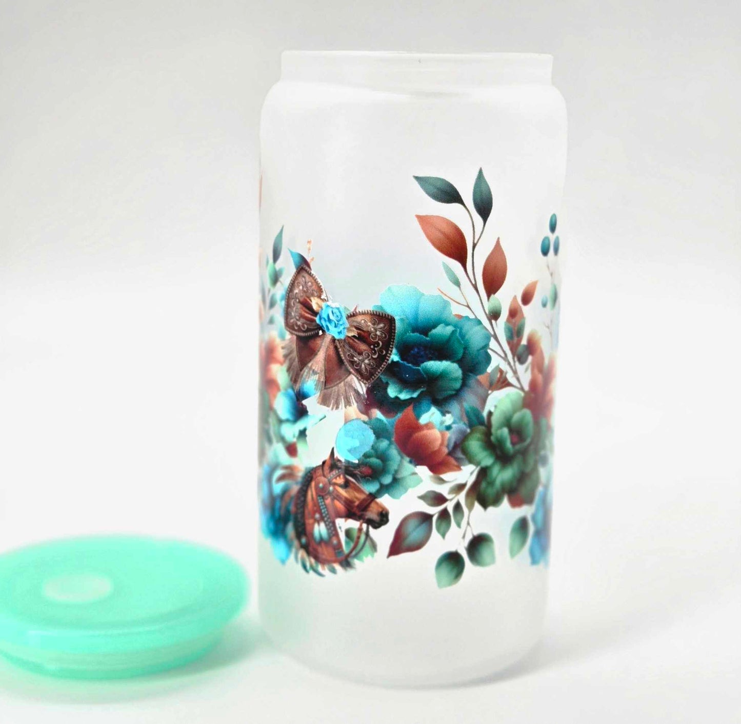 Rustic Bloom Glass Tumbler