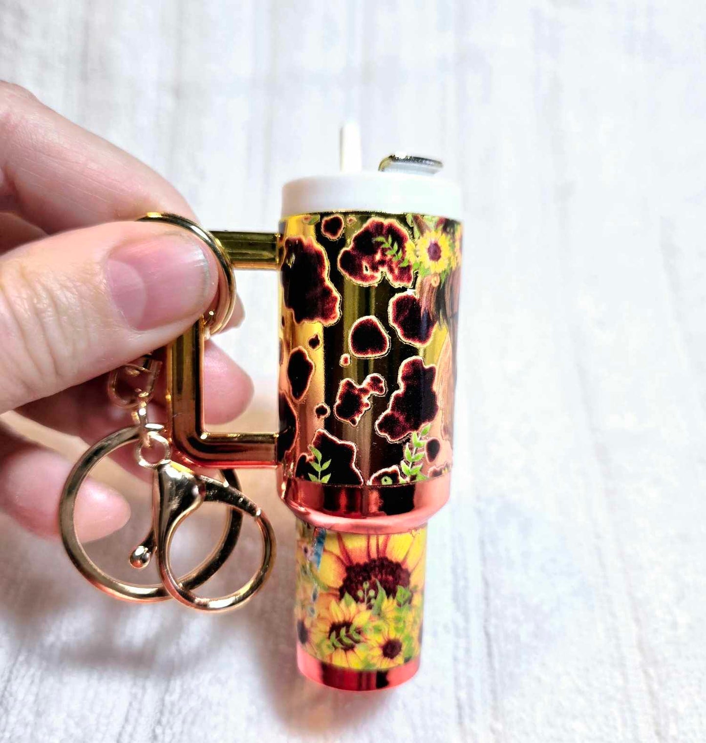 π» "Sunshine & Sass Highland Cow Mini Tumbler"