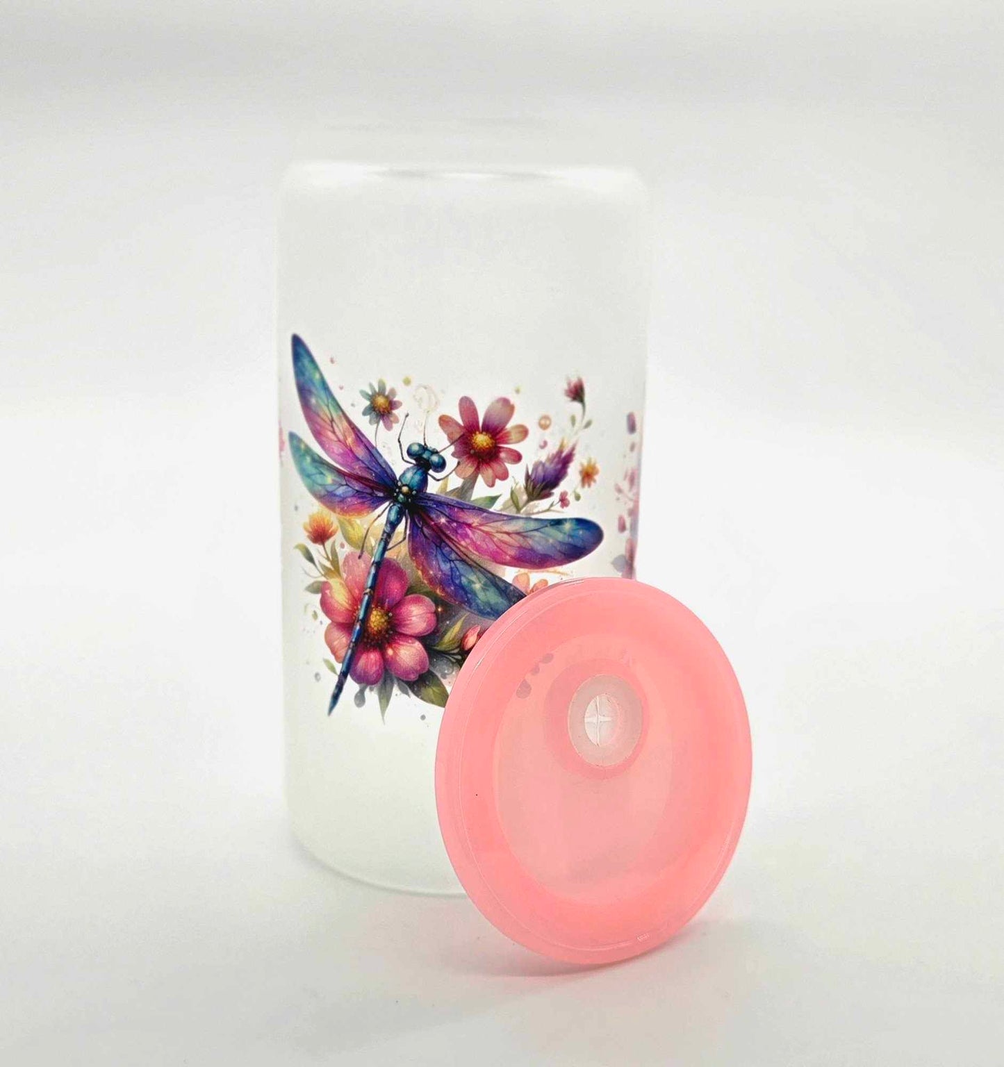 Whimsy Wings Dragonfly Glass Tumbler