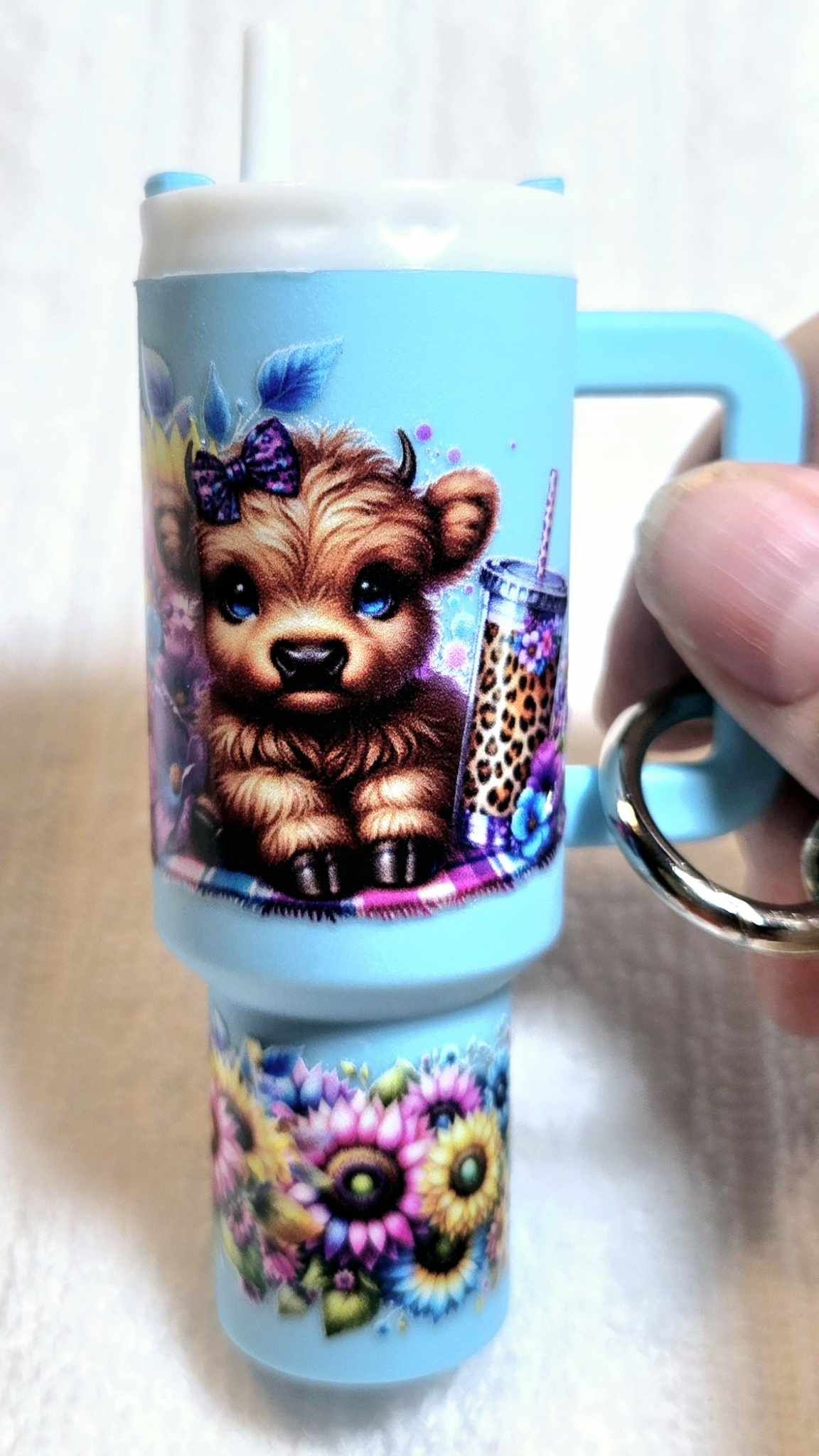 ๐ธ Highland Sass Mini Tumbler Keychain ๐ฎ