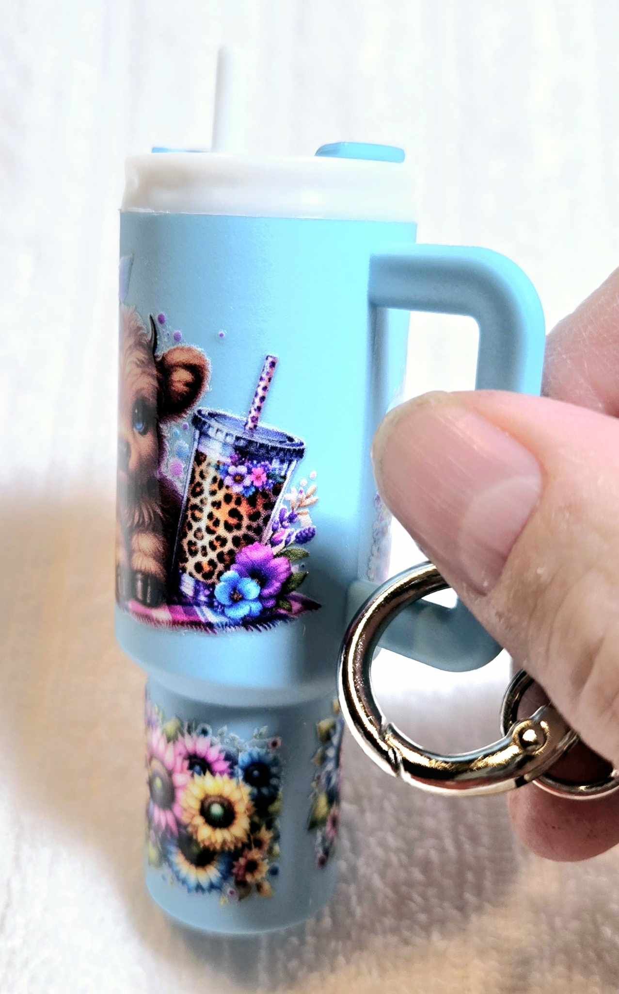 ๐ธ Highland Sass Mini Tumbler Keychain ๐ฎ