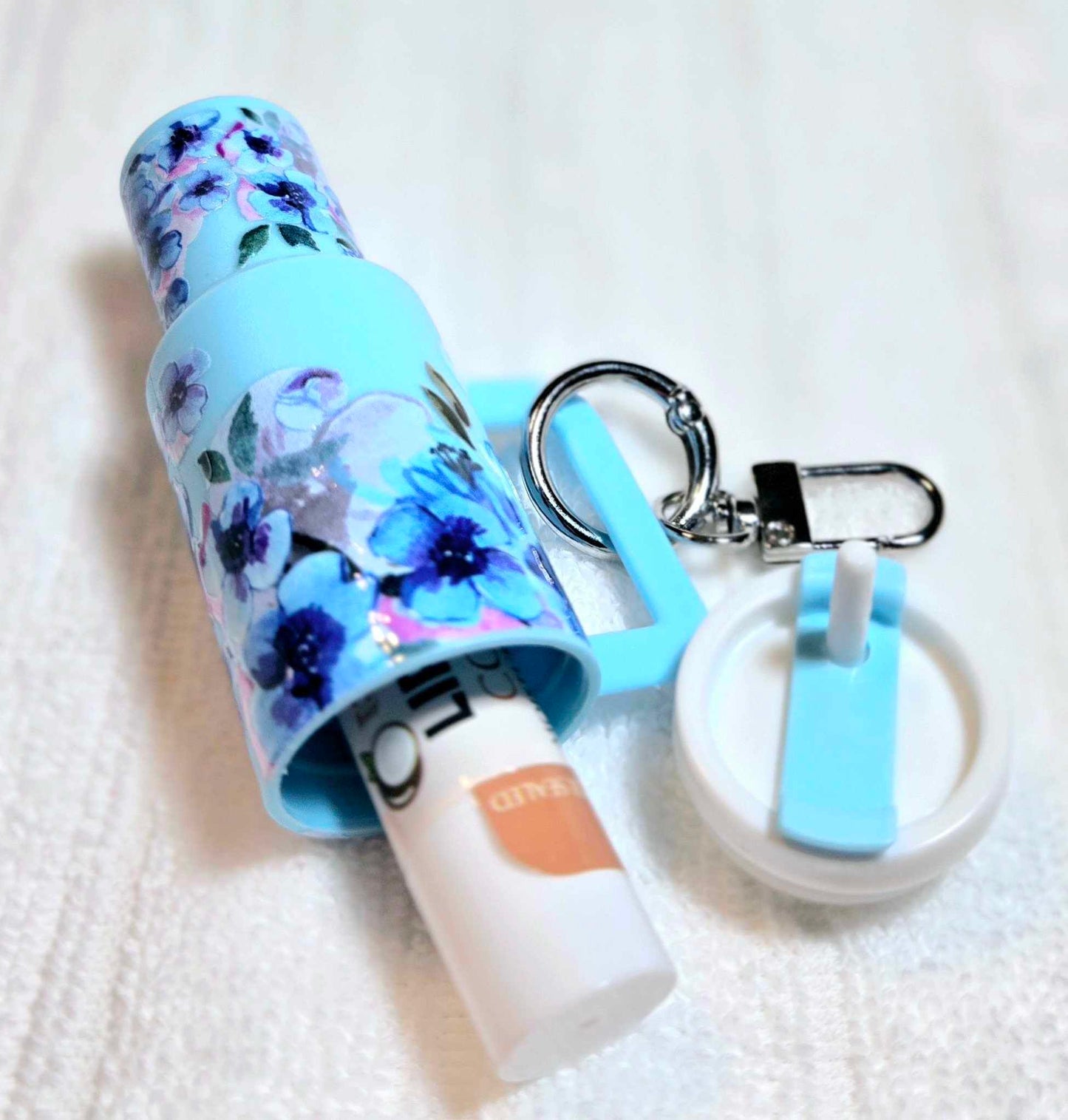 ๐ Blue Breeze Tumbler Keychain โ Forget-Me-Not Edition