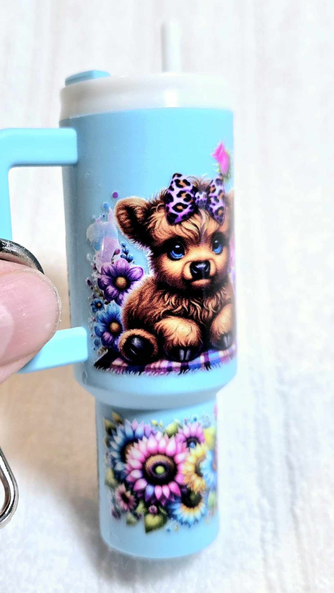 ๐ธ Highland Sass Mini Tumbler Keychain ๐ฎ