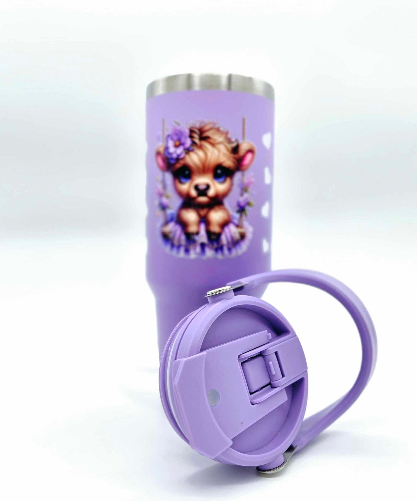 Lavender Moo-d Magic Tumbler – 40oz Stainless Steel with Handle