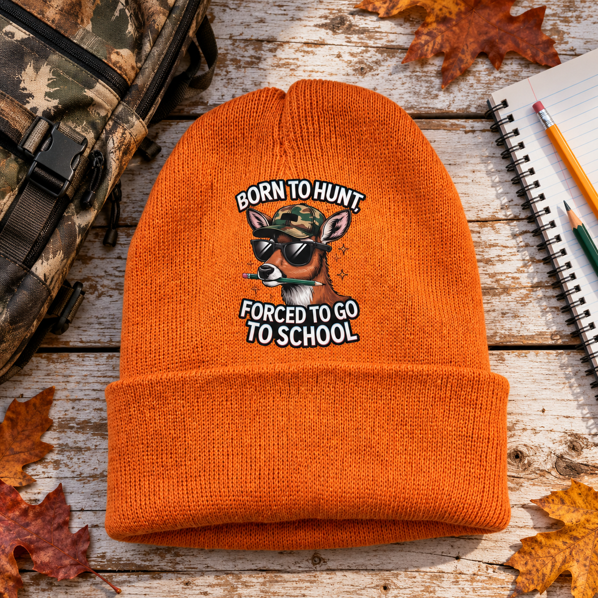 Woods on the Mind — Born to Hunt Beanie