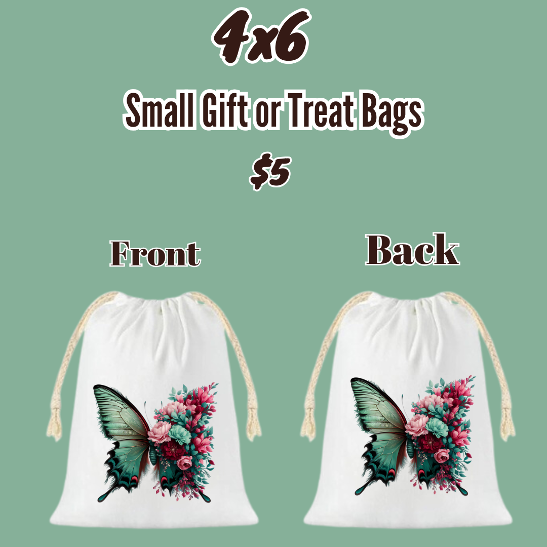 Butterfly Blooms 4x6 Gift Bag Collection