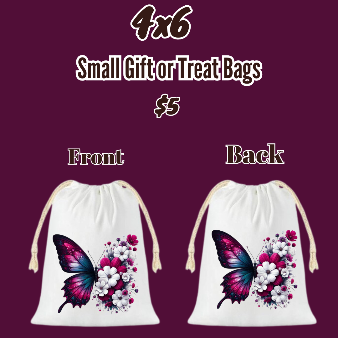 Butterfly Blooms 4x6 Gift Bag Collection