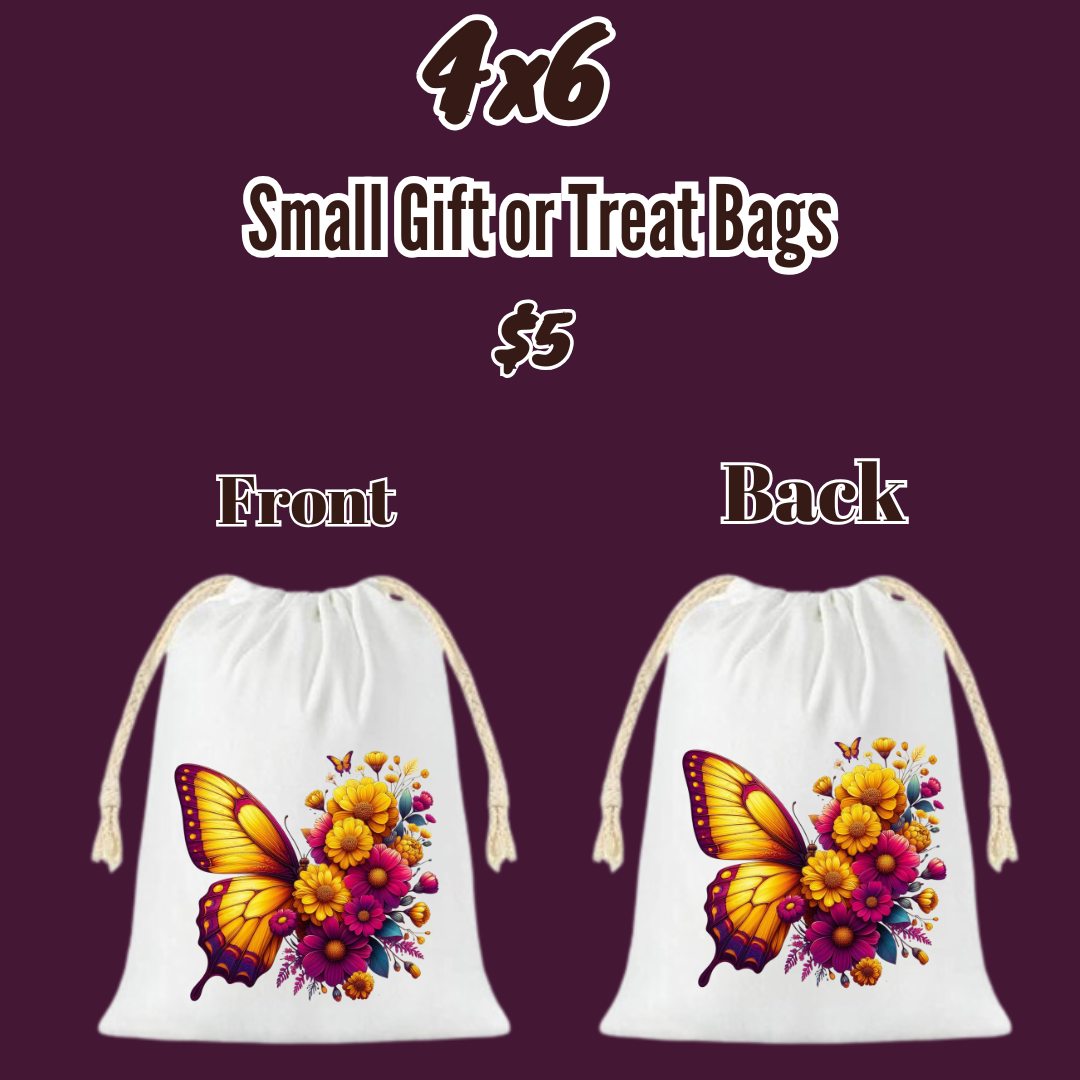 Butterfly Blooms 4x6 Gift Bag Collection