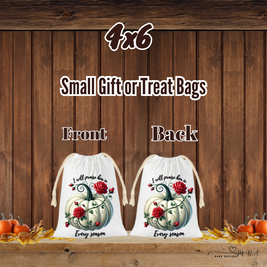 Praise in Every Season Pumpkin Gift & Treat Bags
