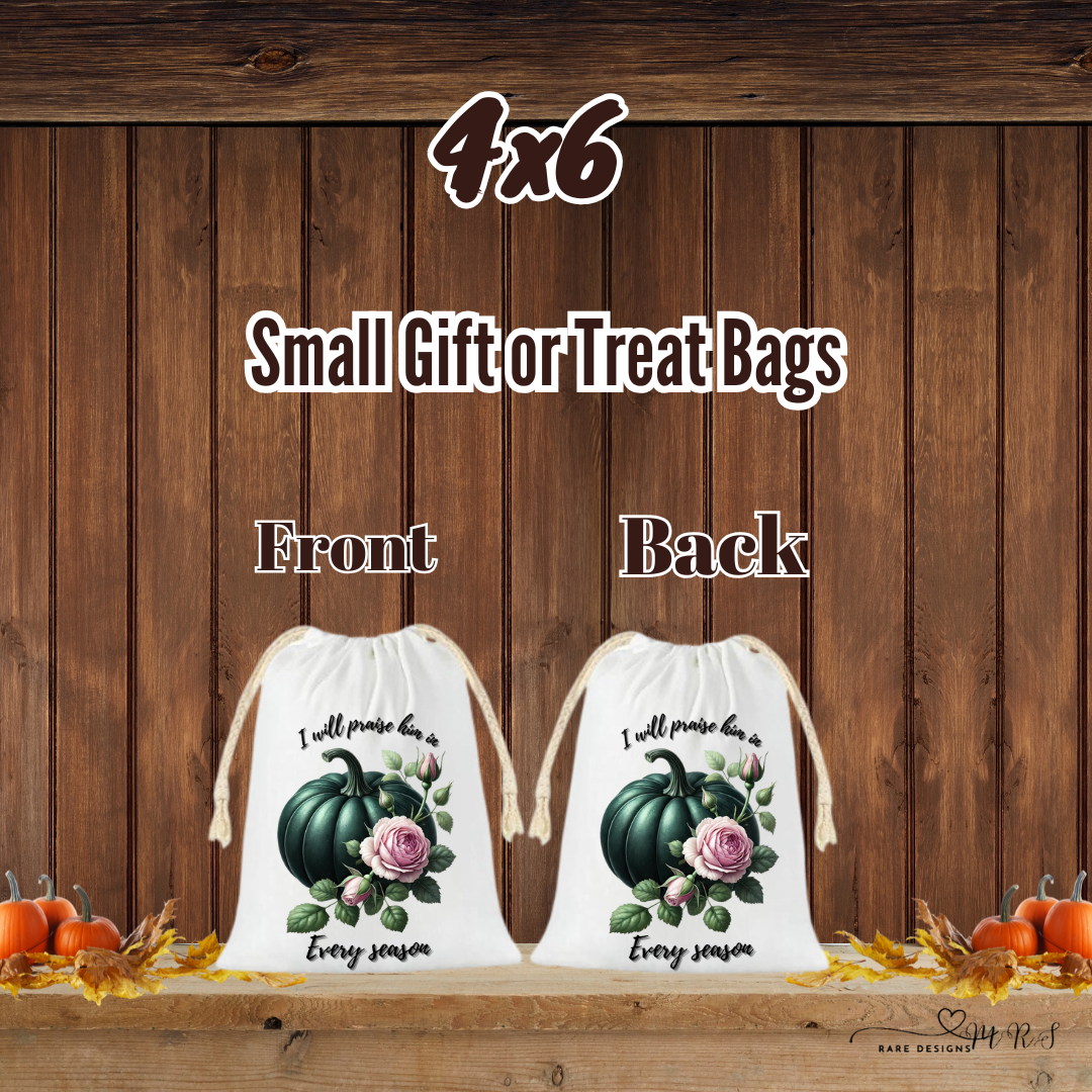 Praise in Every Season Pumpkin Gift & Treat Bags
