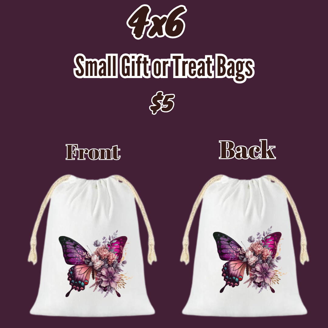 Butterfly Blooms 4x6 Gift Bag Collection