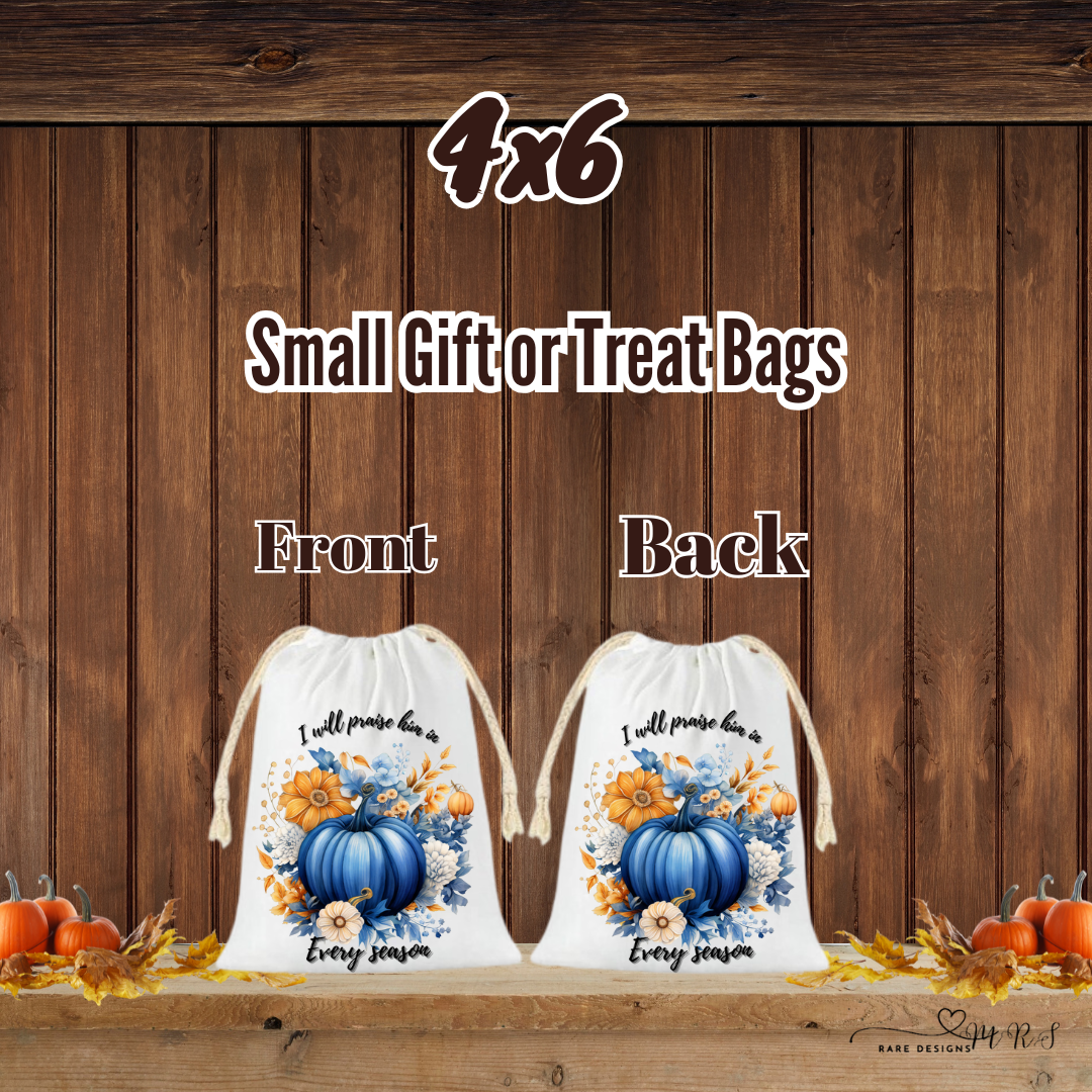 Praise in Every Season Pumpkin Gift & Treat Bags