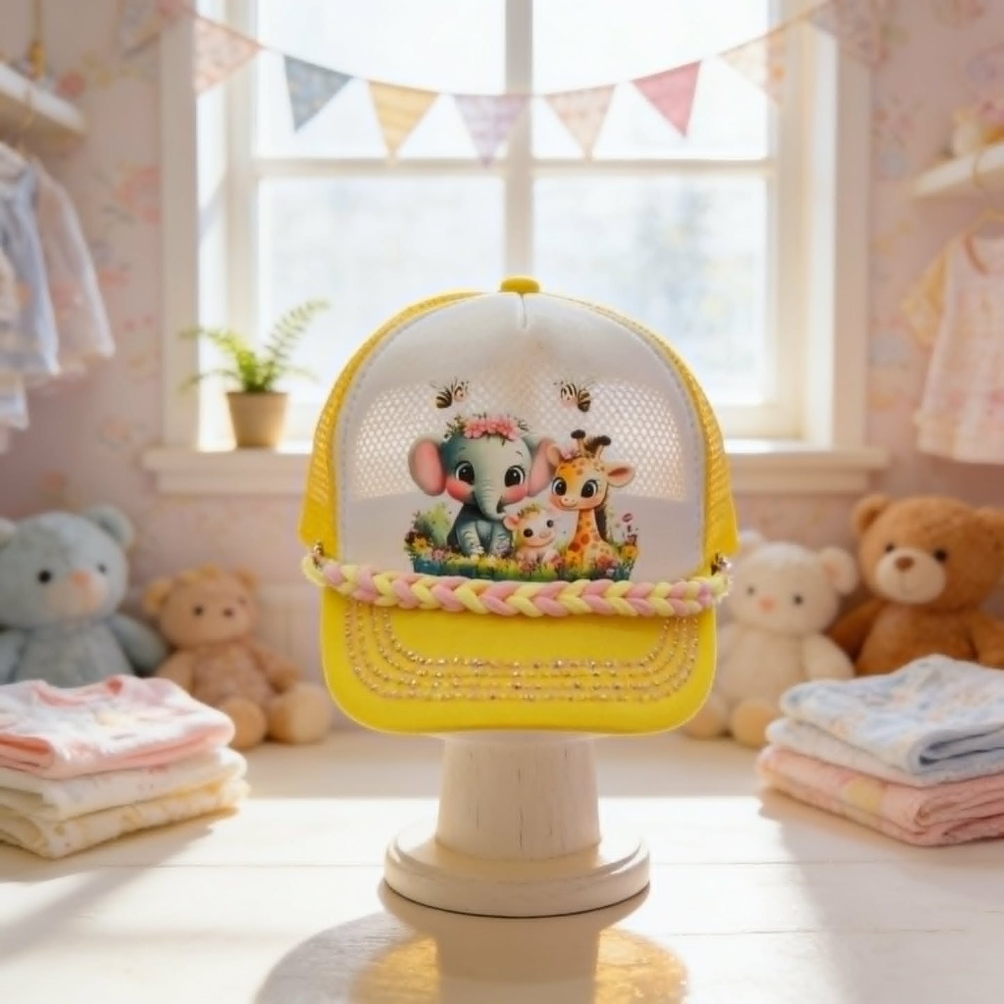 The Safari Sunshine Kids Trucker Hat "Little Wild One" Collection