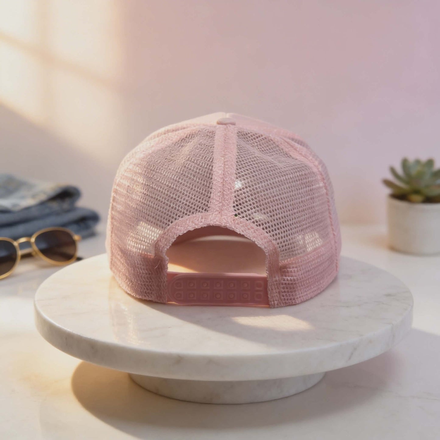 “Mama Western Cowprint” Pink Mesh Trucker Hat – DTF Longhorn Patch Cap