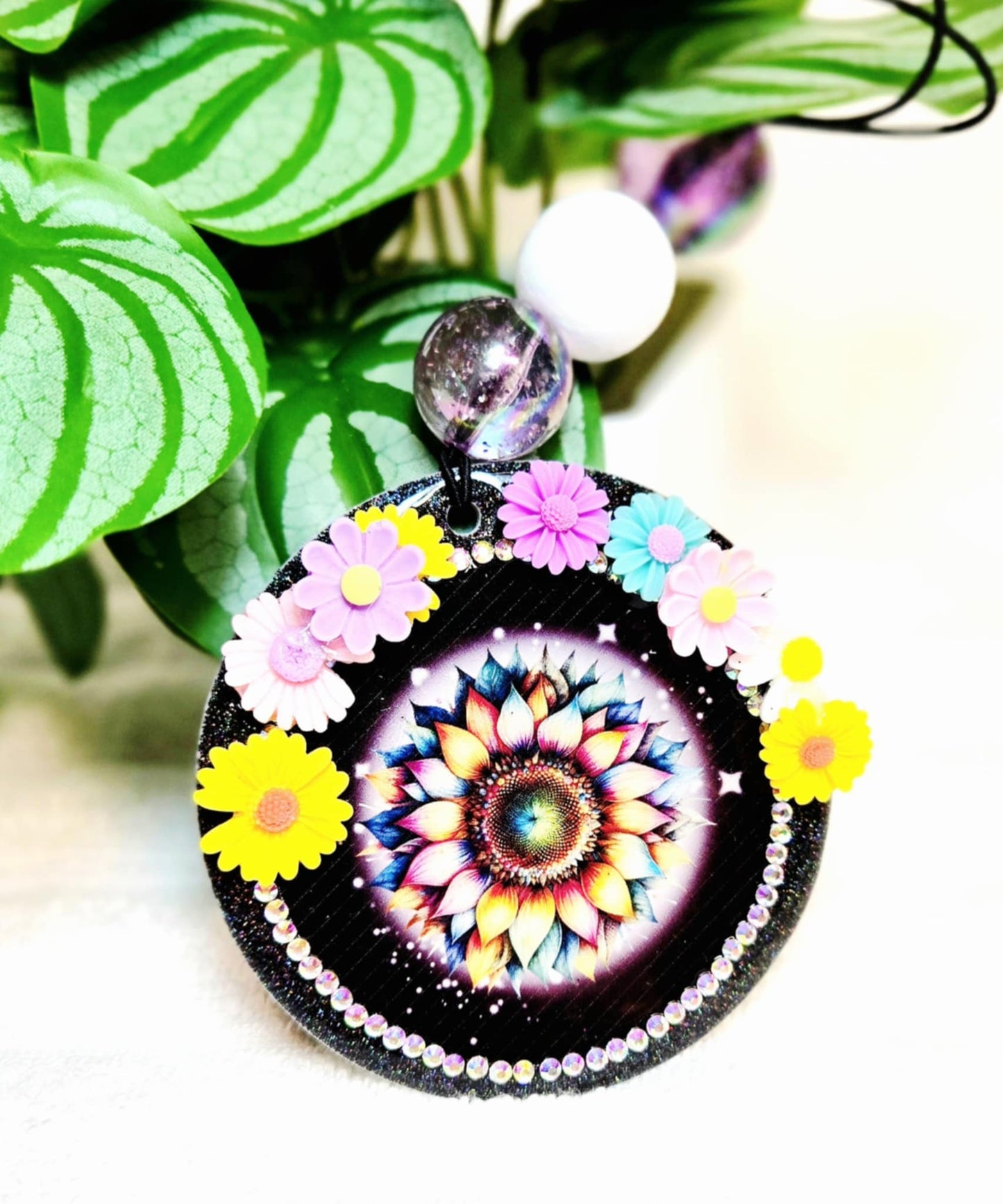 Galactic Bloom Car Charm & Clip Set