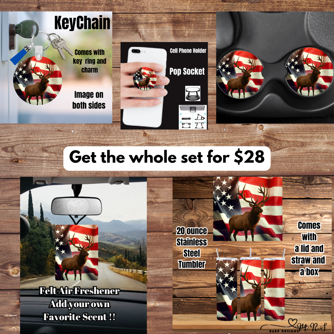 Patriotic Elk Stainless Bundle — 20oz or 30oz