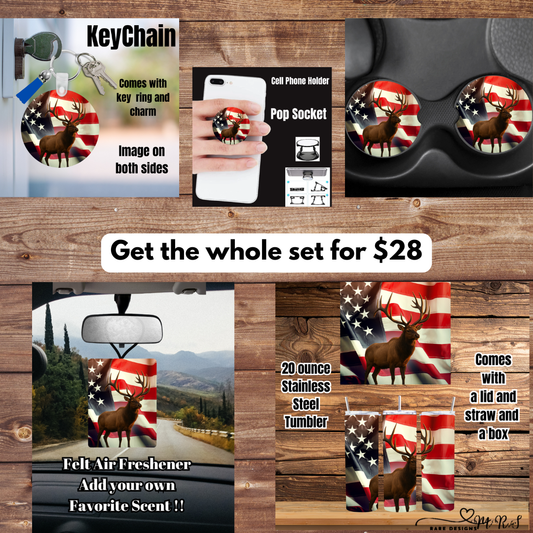 Patriotic Elk Stainless Bundle — 20oz or 30oz