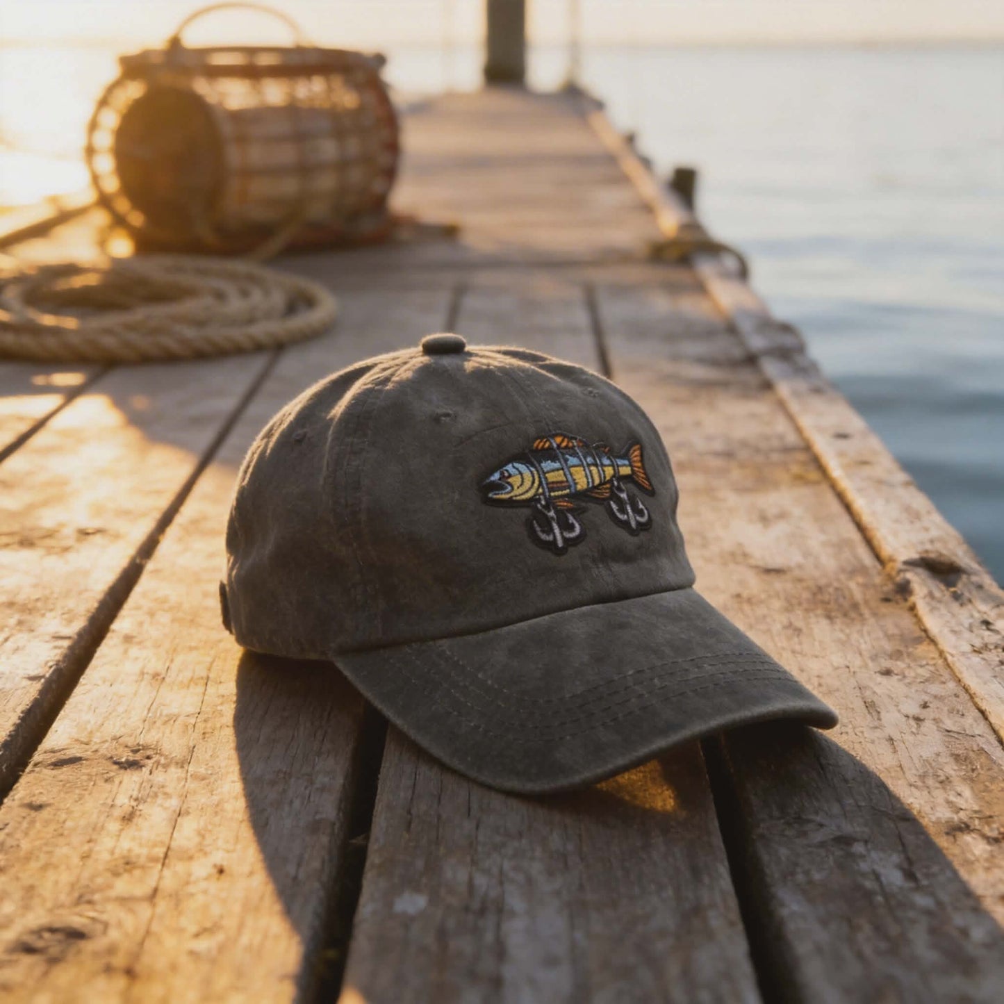 Hooked Bass Vintage Dad Hat