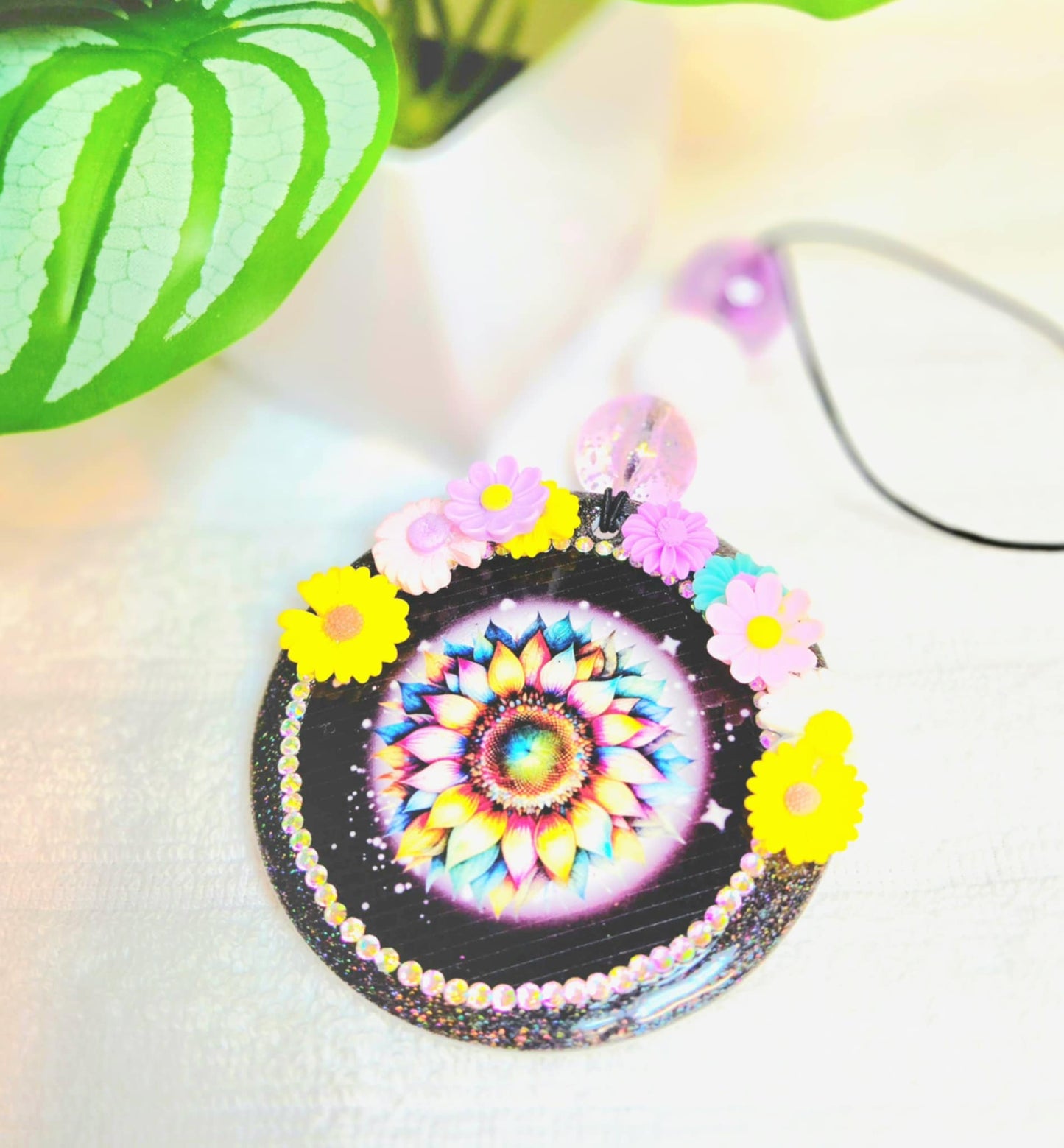 Galactic Bloom Car Charm & Clip Set