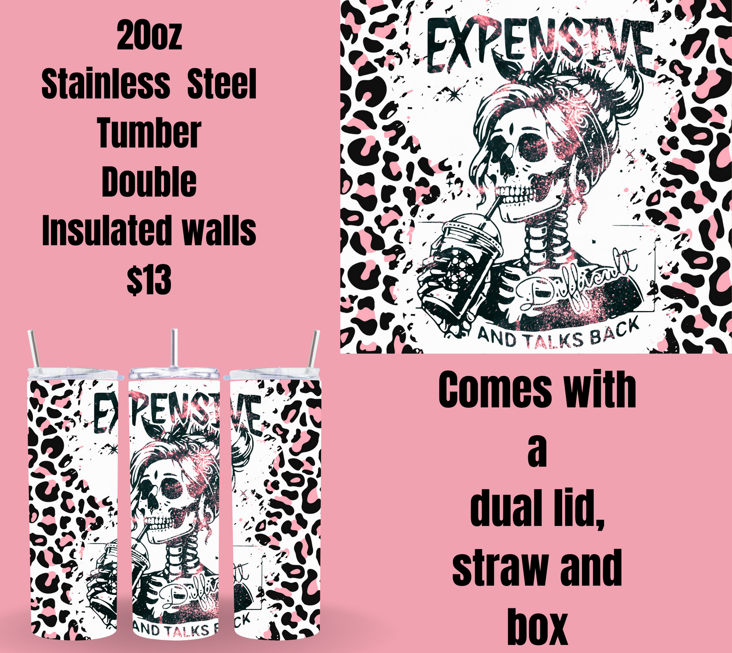 Rebel Spirit Stainless Steel Tumblers