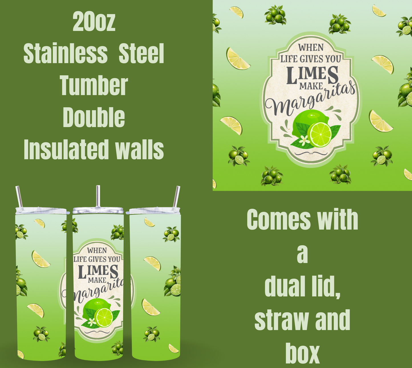 Citrus Sipper Collection - Stainless Steel Insulated Tumblers