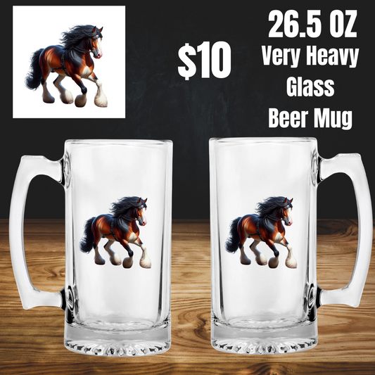 Majestic Horse Heavy Beer Mug