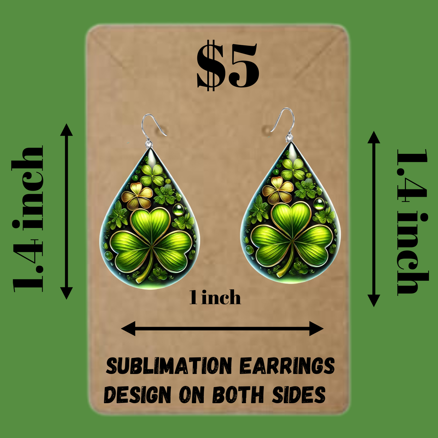 Celtic Clover Glow Earrings