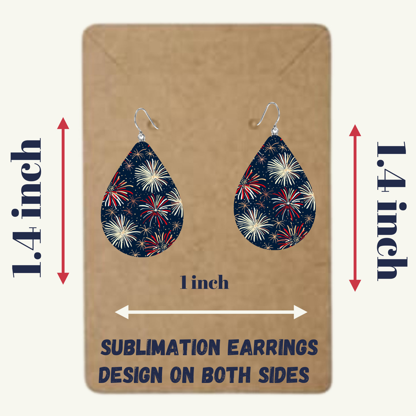 Patriotic Charm Sublimation Earring Collection