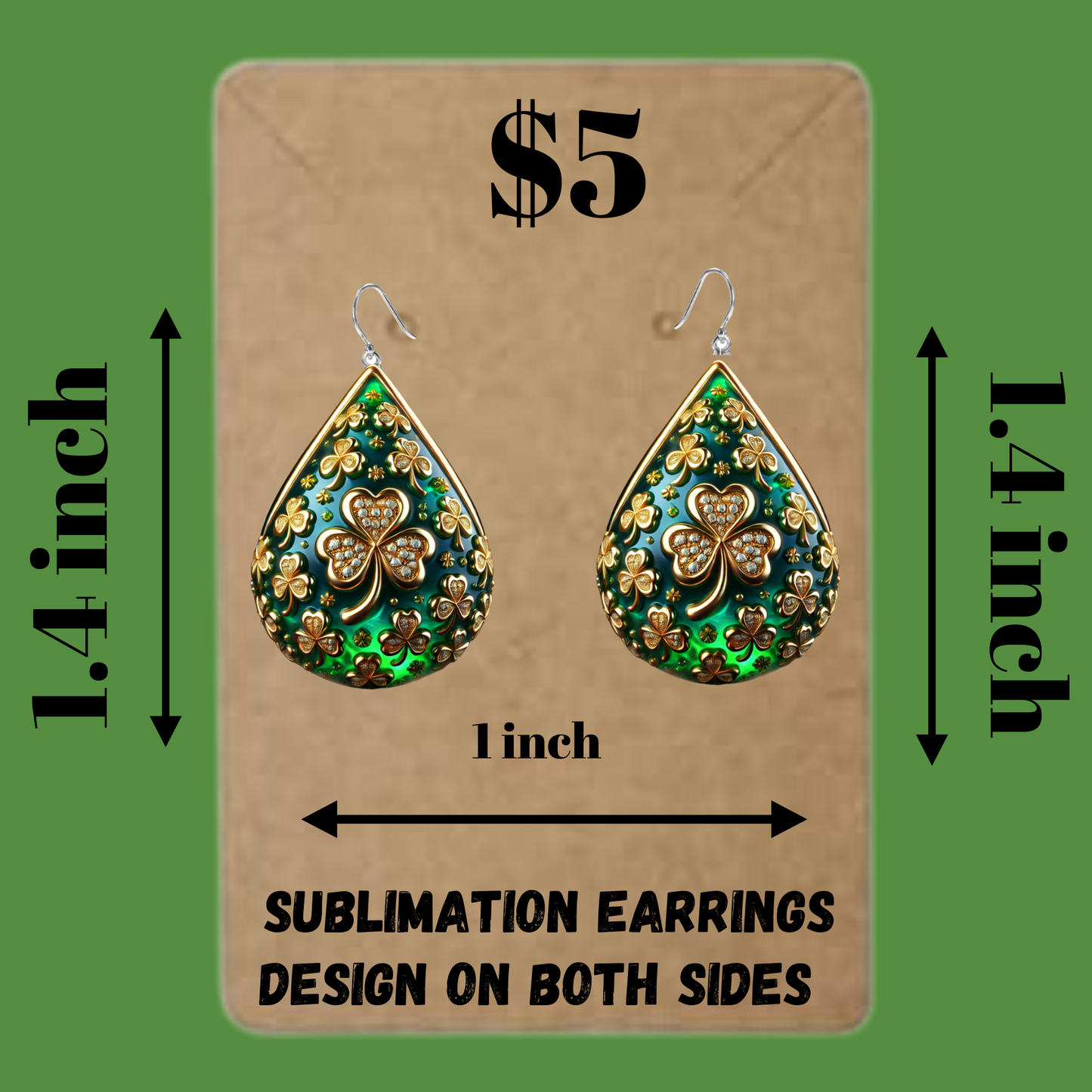 Celtic Clover Glow Earrings