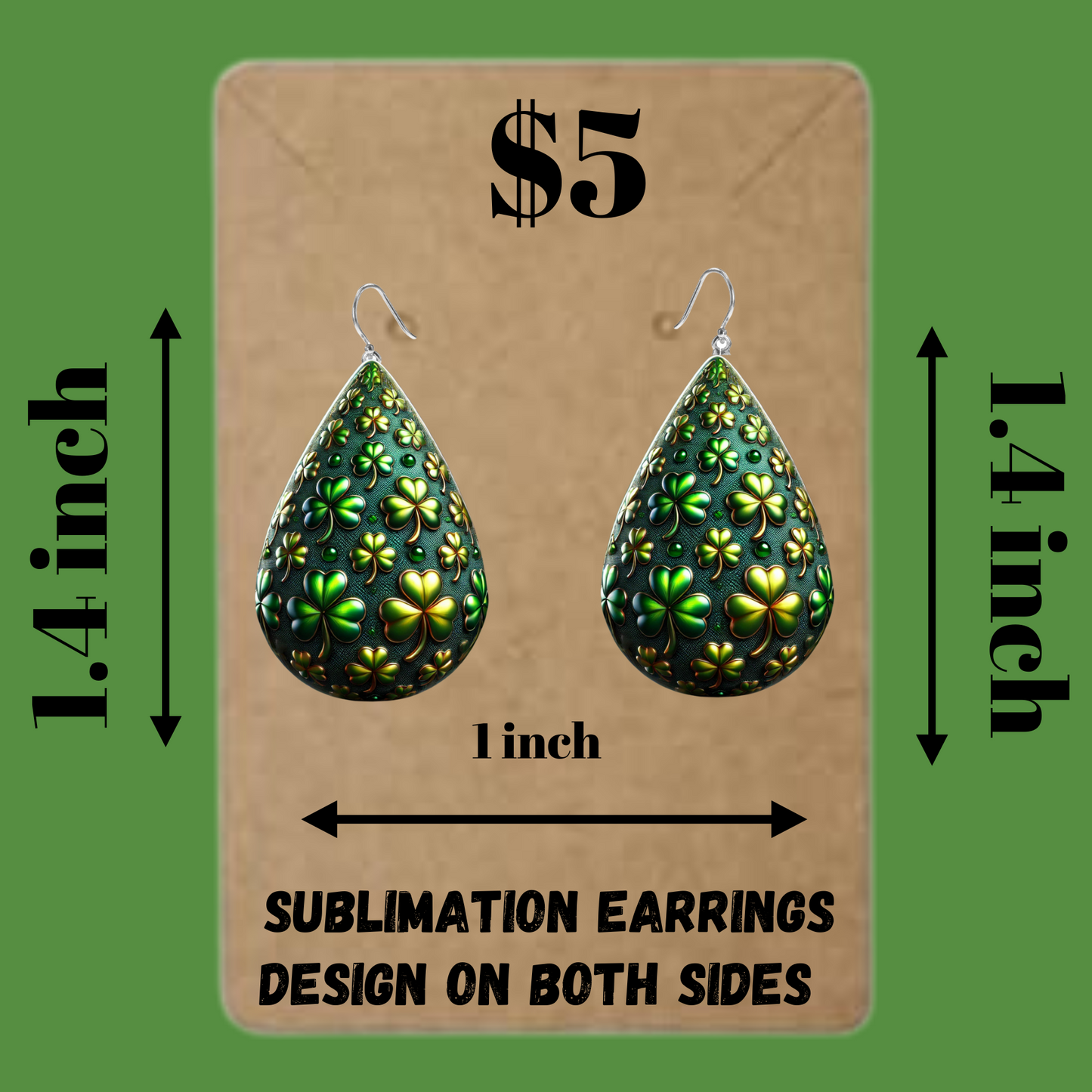 Celtic Clover Glow Earrings