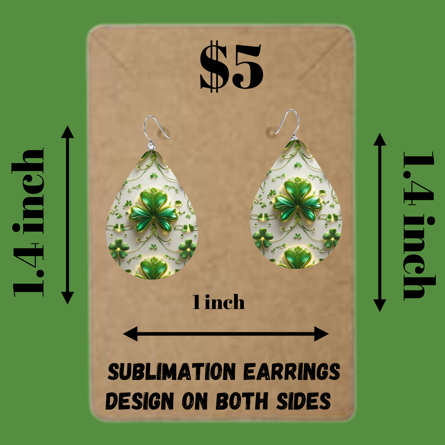 Lucky Charm Teardrop Earrings
