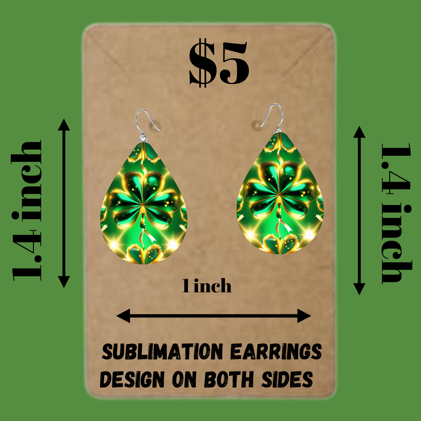 Lucky Charm Teardrop Earrings