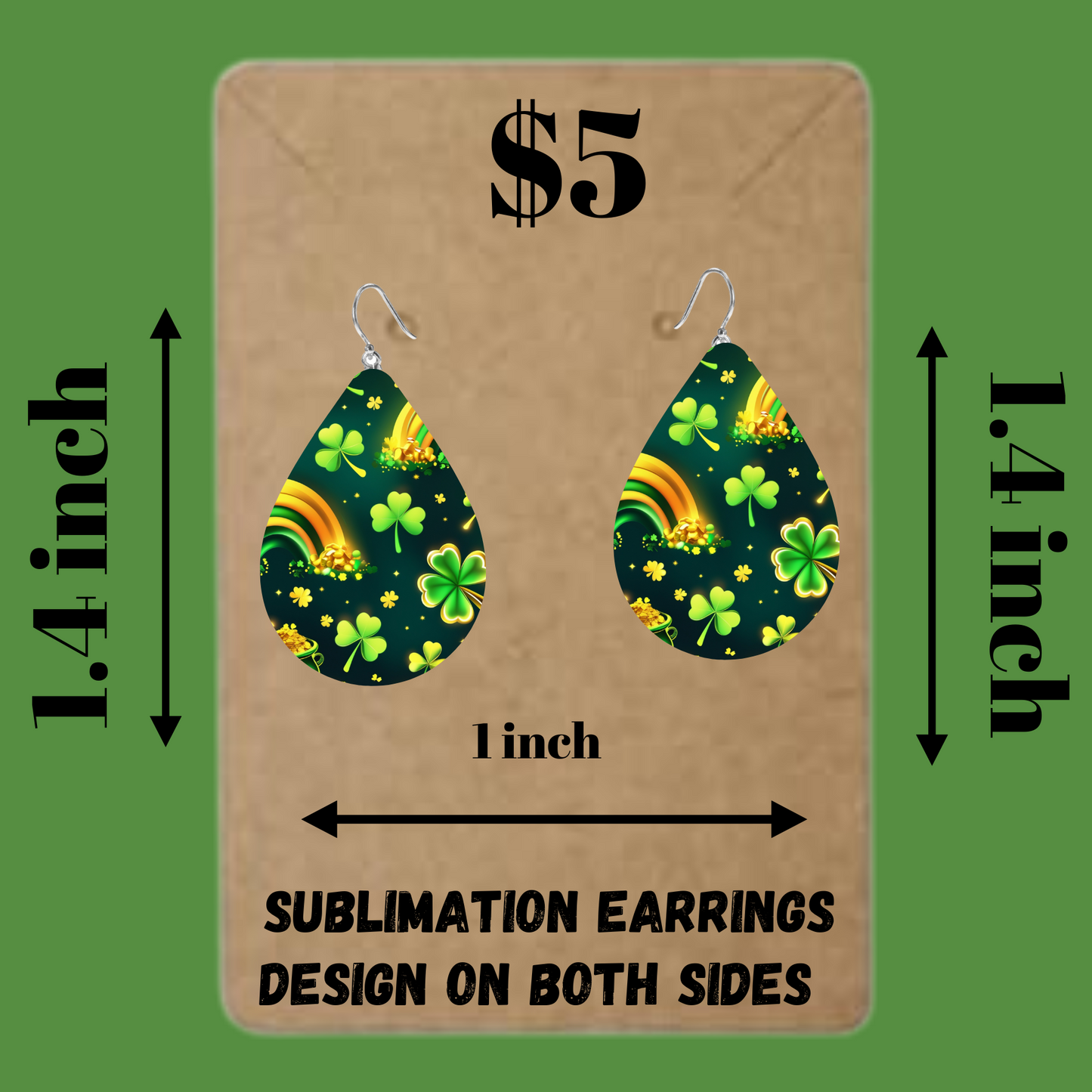 Lucky Charm Teardrop Earrings