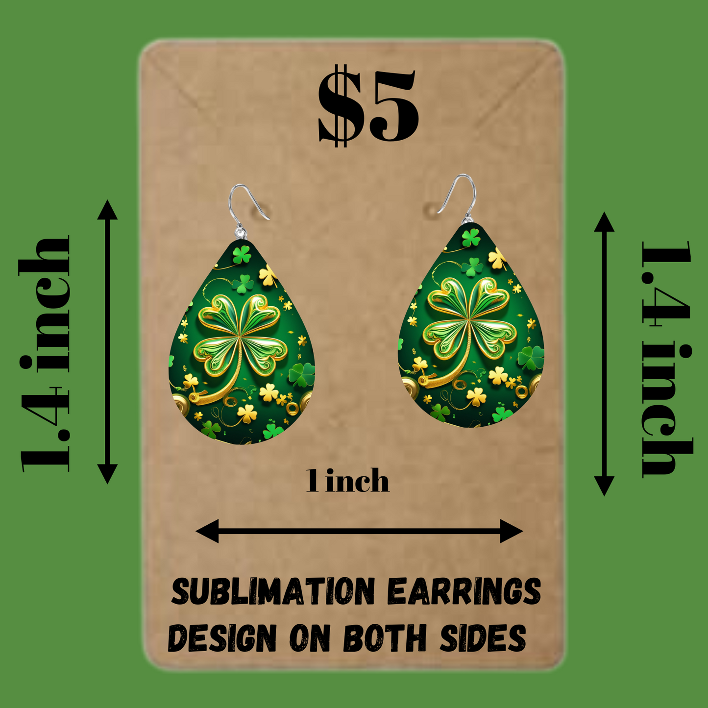 Lucky Charm Teardrop Earrings