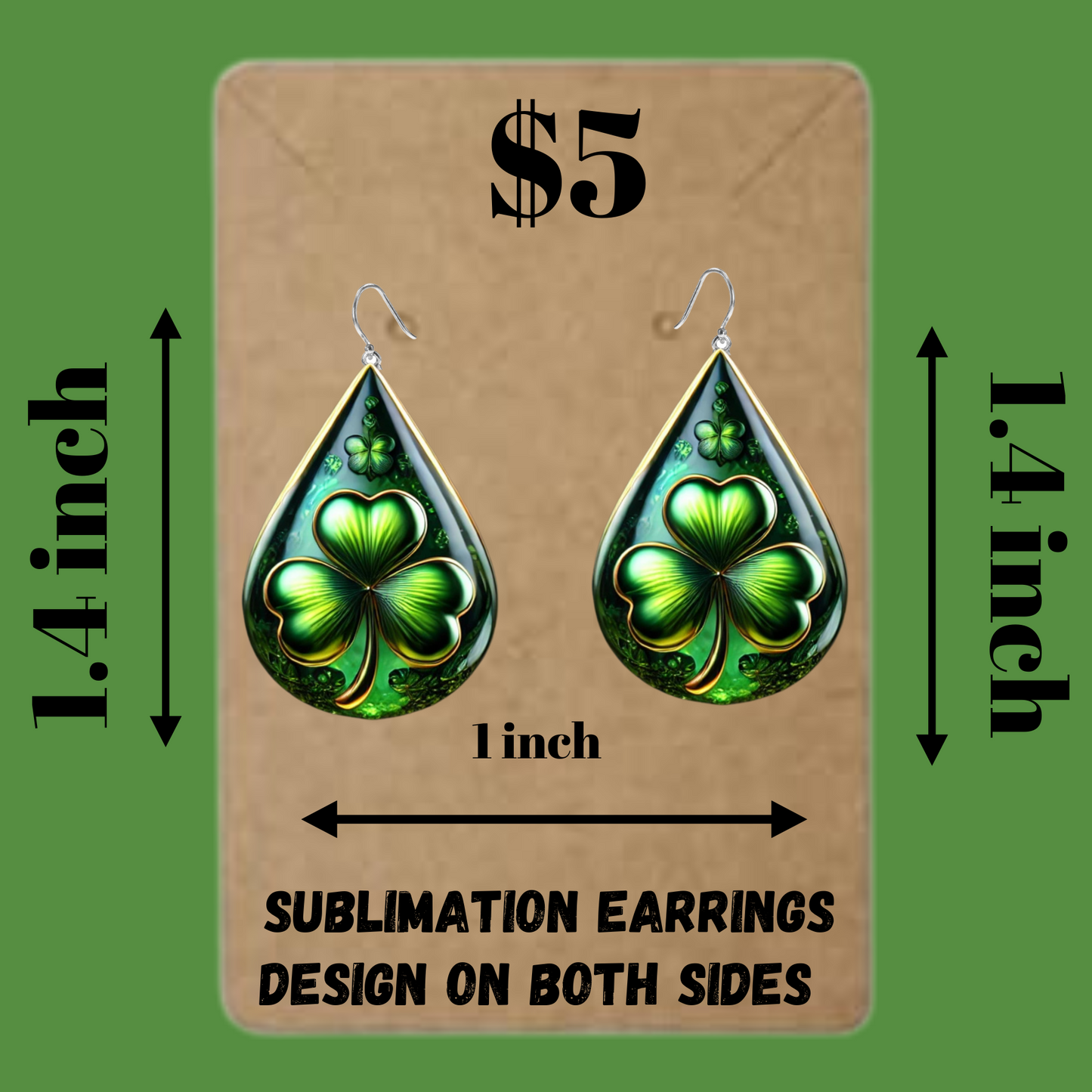 Celtic Clover Glow Earrings