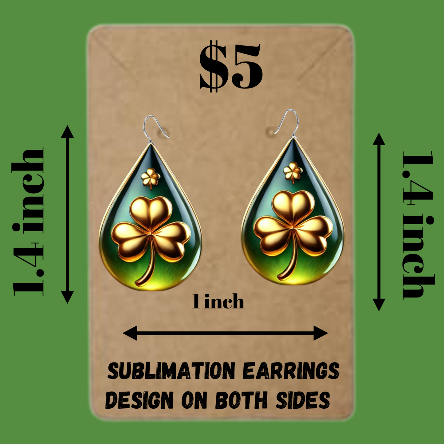 Celtic Clover Glow Earrings
