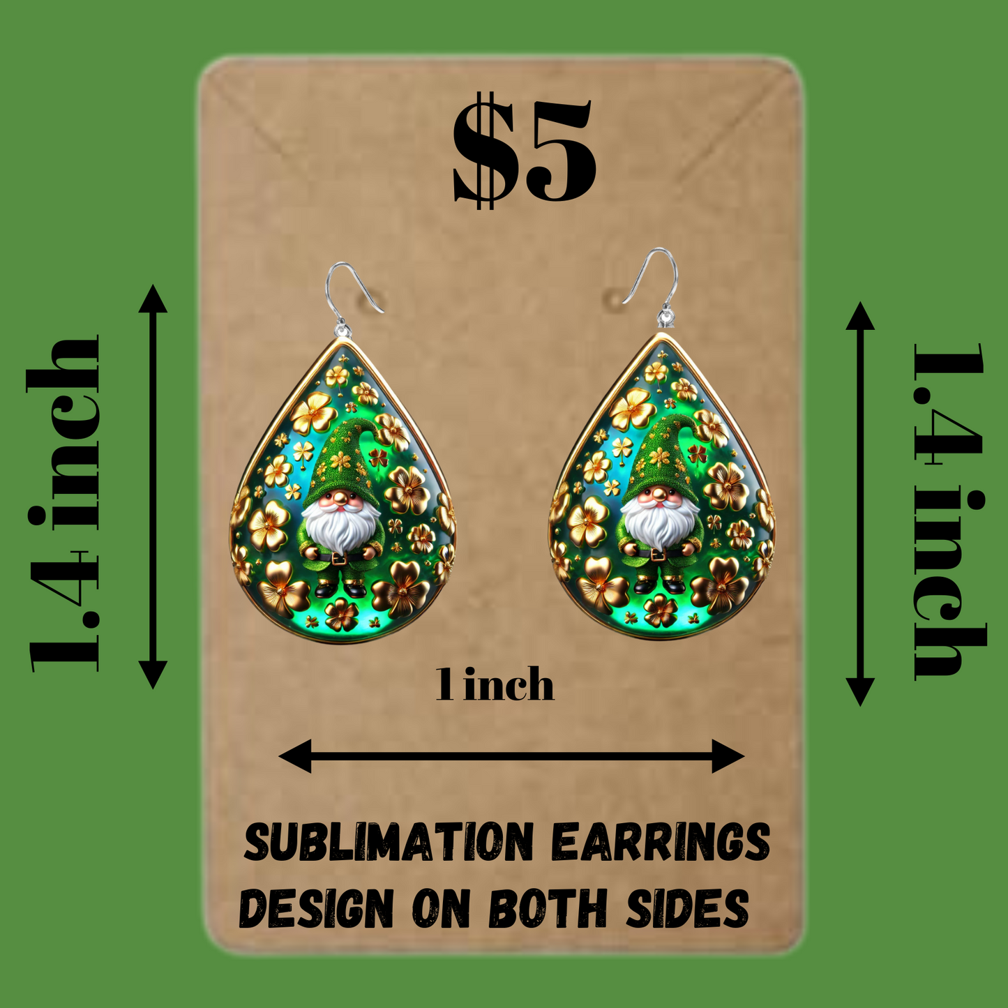 Celtic Clover Glow Earrings
