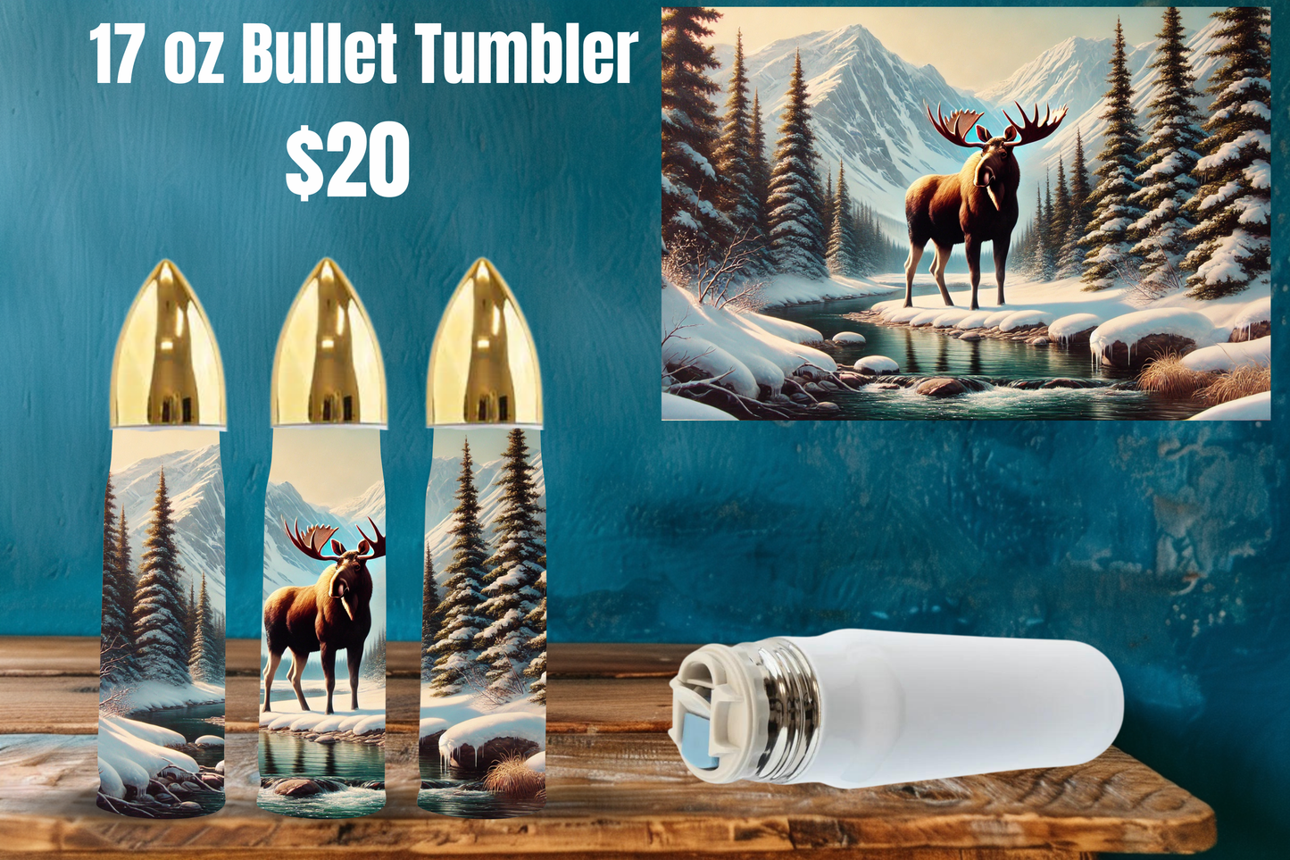 Winter Wilderness Bullet Tumbler