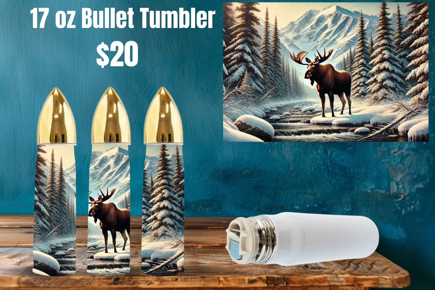 Winter Wilderness Bullet Tumbler